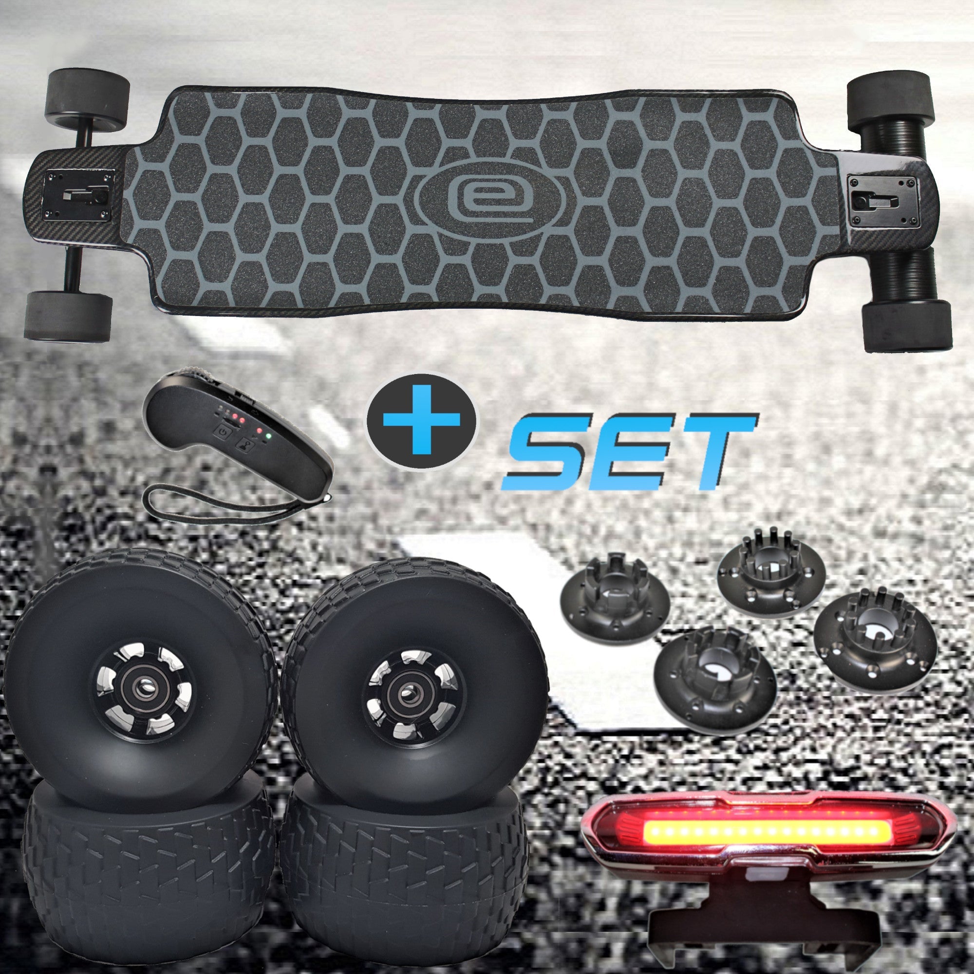 CARBON EVONOSS | 2in1 Elektro-Longboard