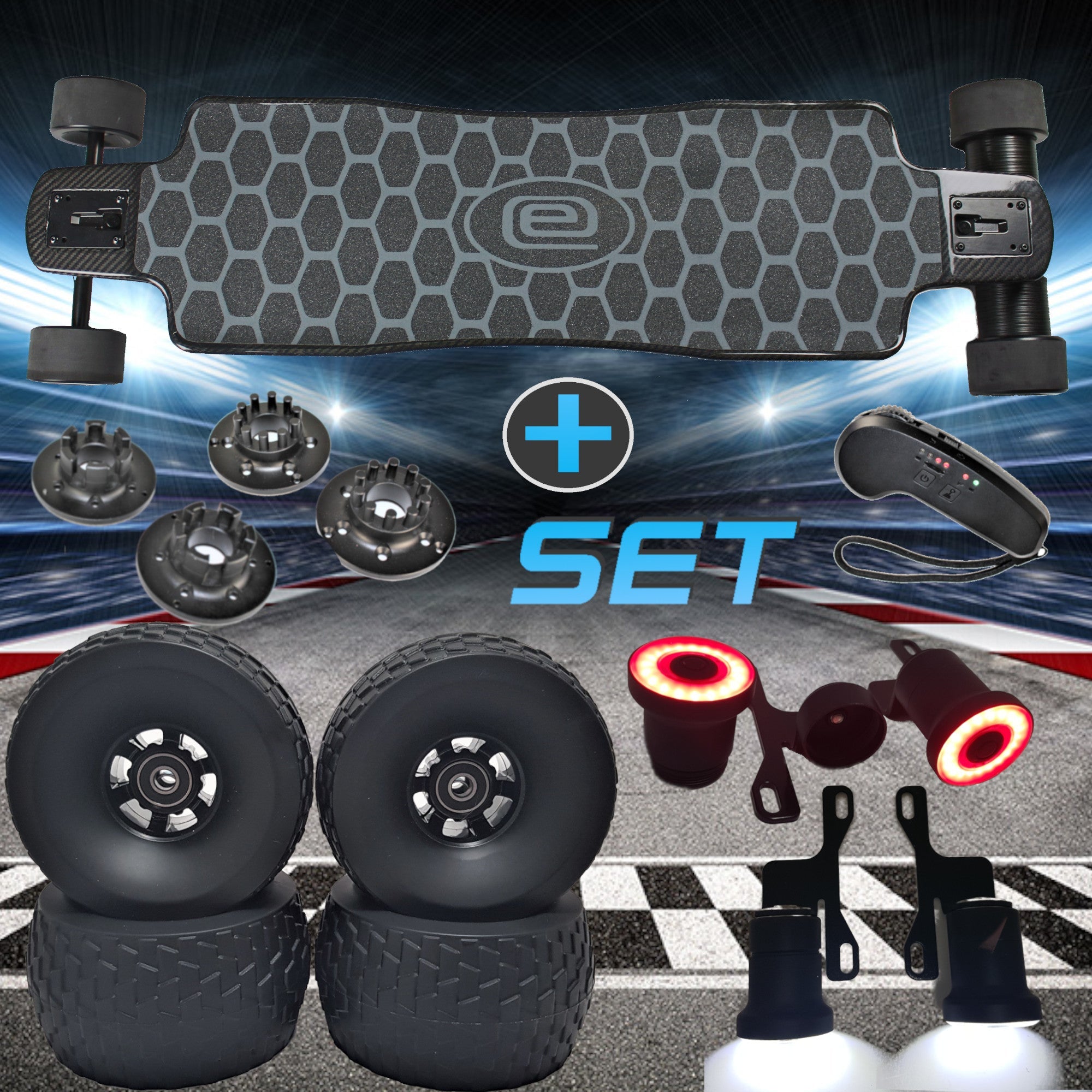 CARBON EVONOSS | 2in1 Elektro-Longboard