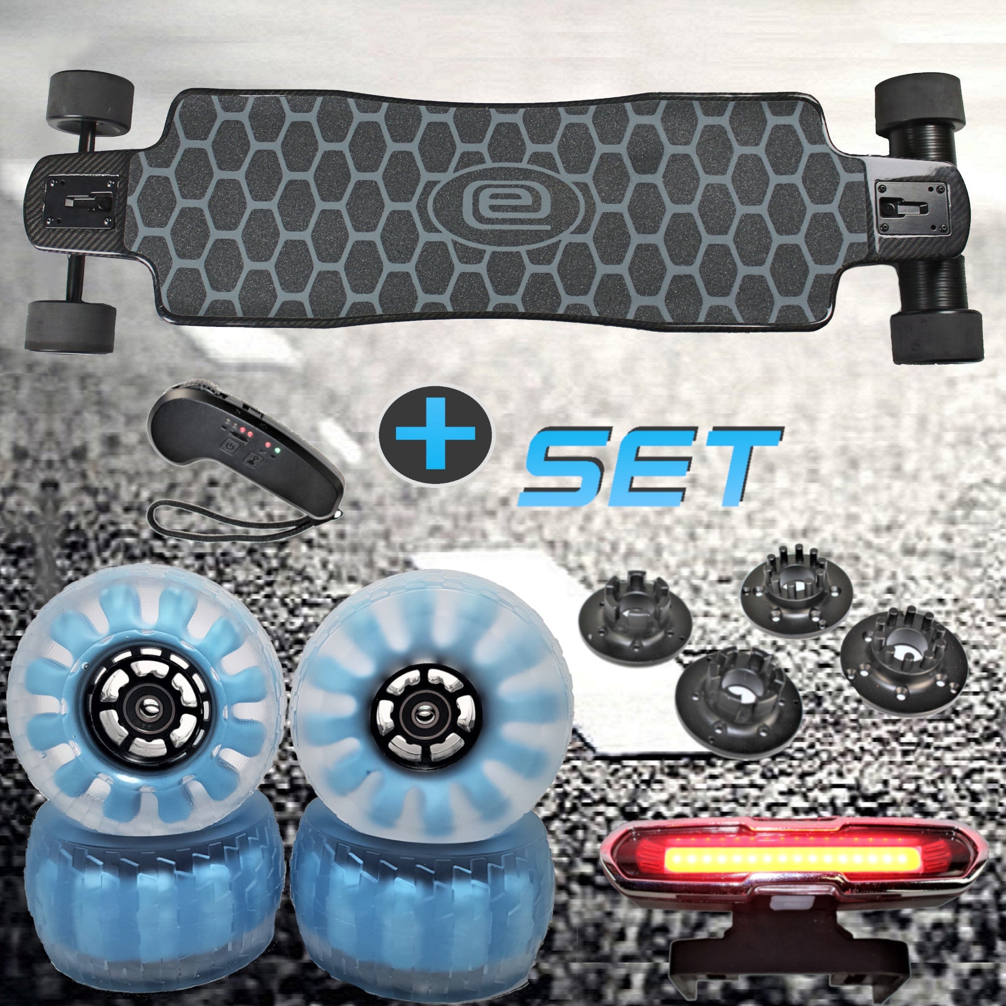 CARBON EVONOSS | 2in1 Elektro-Longboard