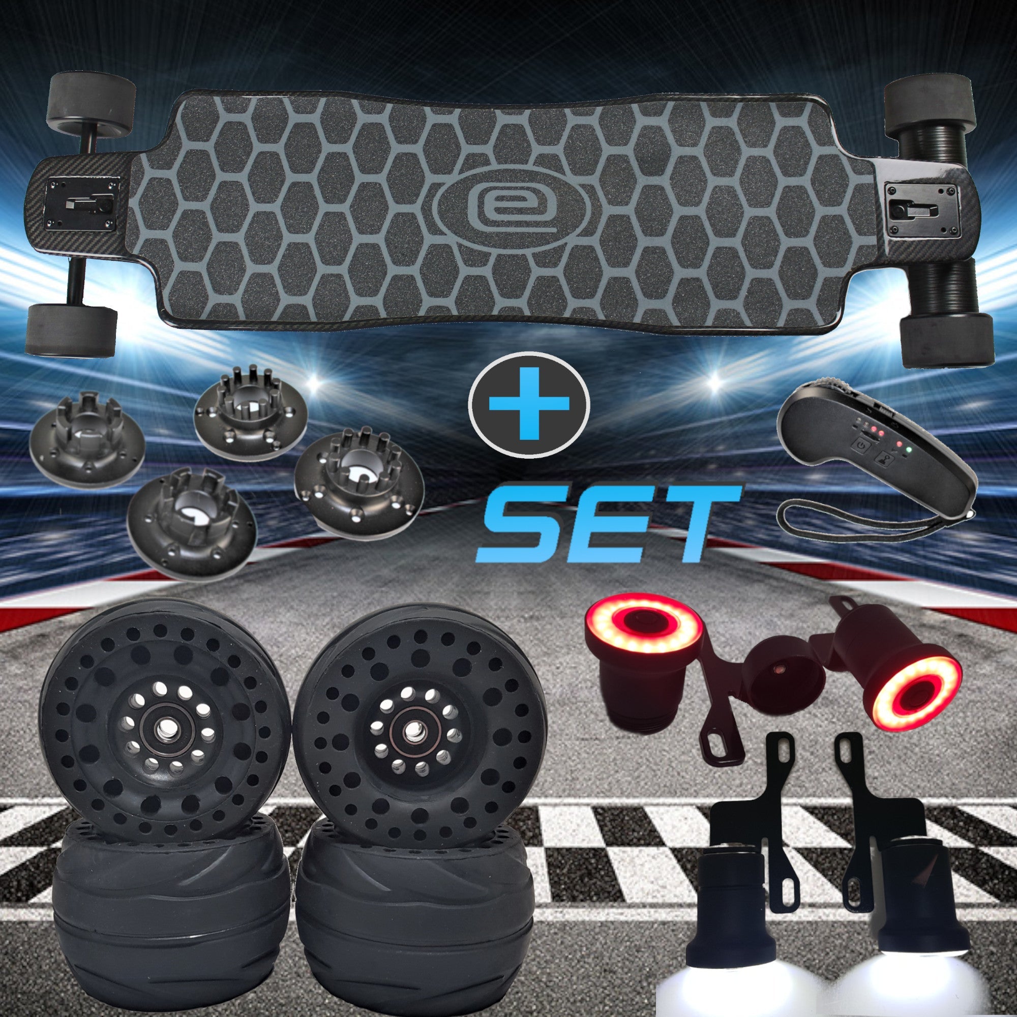 CARBON EVONOSS | 2in1 Elektro-Longboard
