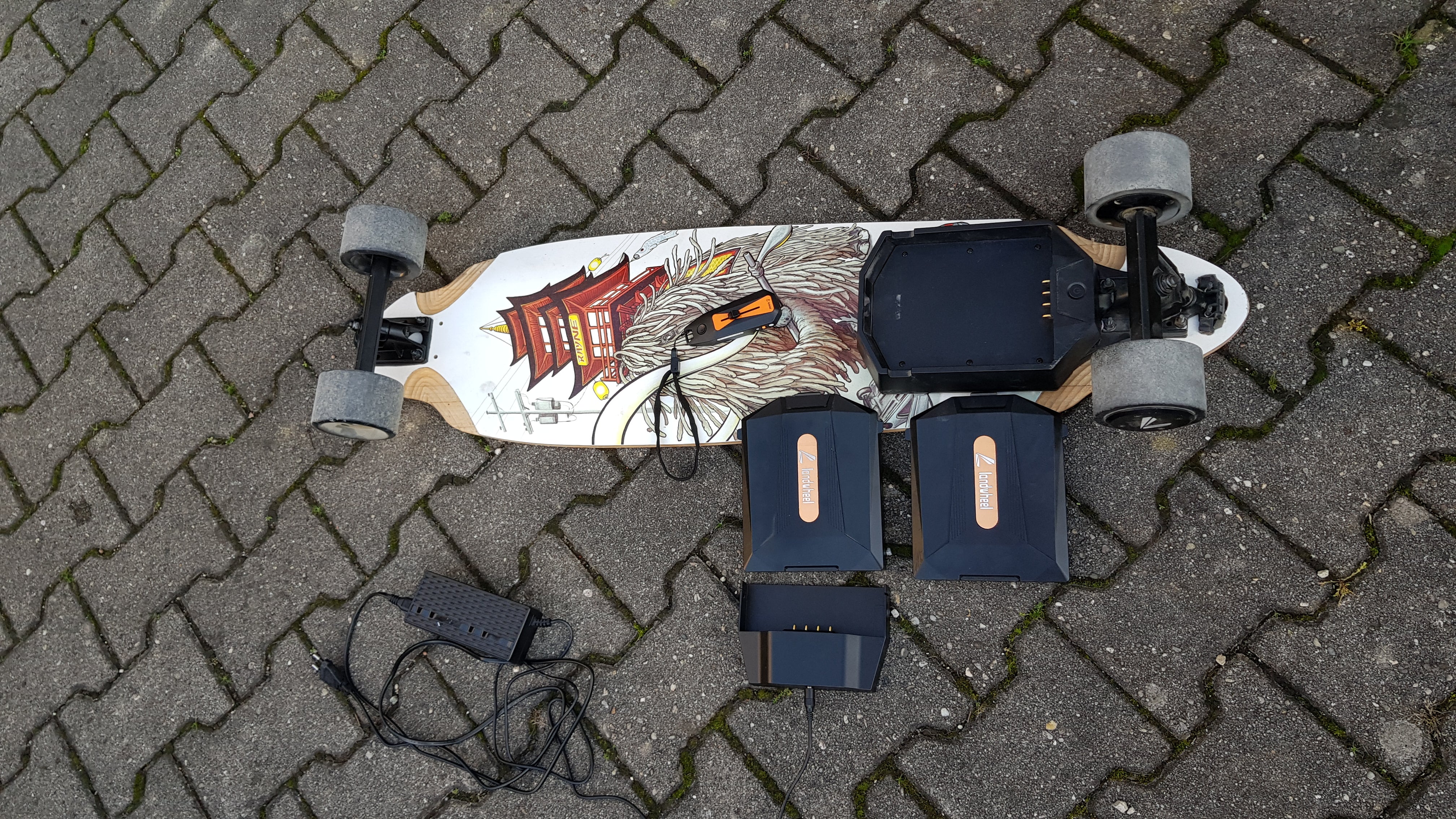 Landwheel V5 | eBoard Drive-Kit + 2 Akkupacks - gebraucht