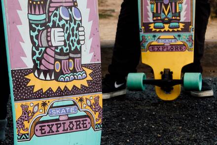 LANDYACHTZ Drop Cat - eSkateboard Concave Deck
